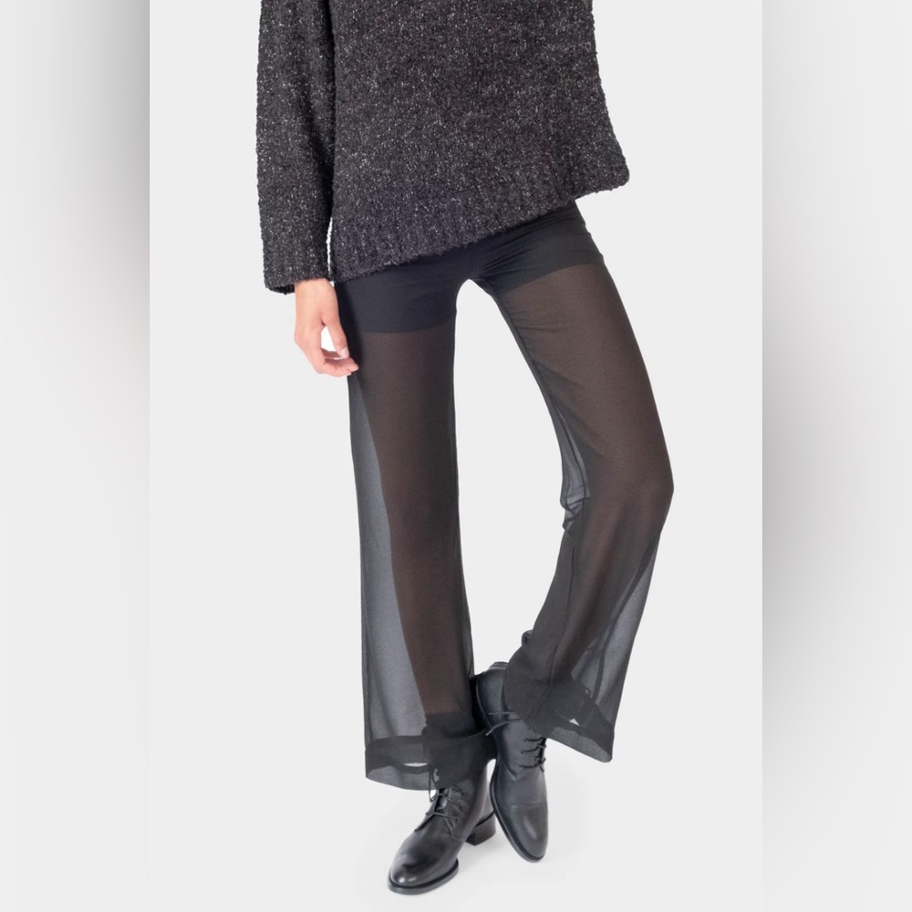 Christina Karin Sheer Cocktail Pant, Size Small